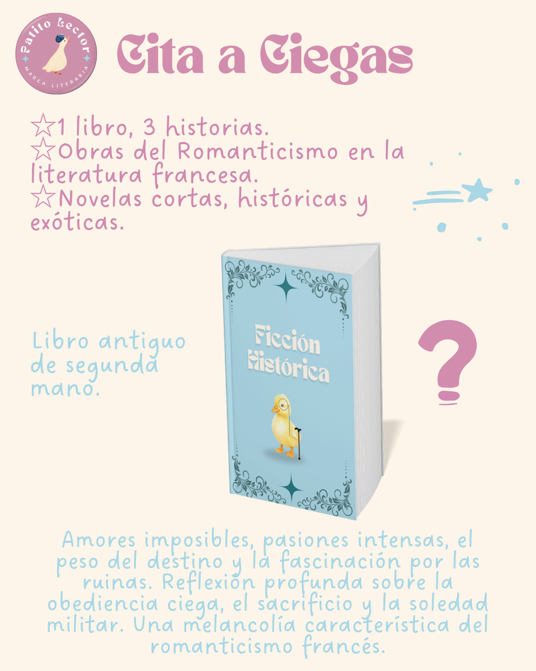 Libro Vintage Romanticismo Francés - Imagen 2