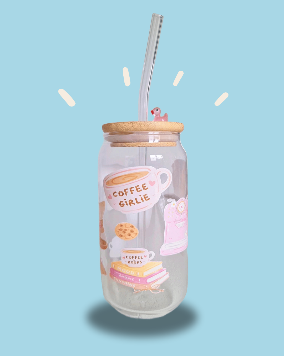 Vaso Literario Café Lover ☕️🩷